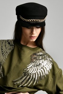 Картуз LF LADY, ткань пальтовая, цвет черный