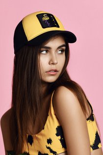 Бейсболка LF LADY Tracker, ткань хлопок, цвет жёлтый/чёрный