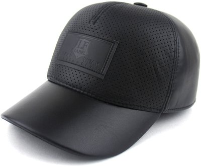 Бейсболка LF Cap color, кожа перфорированная, цвет черный 02202